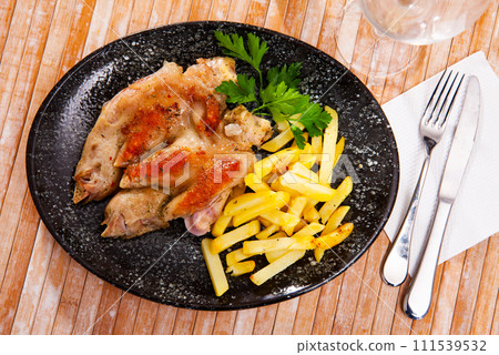 Pig's feet with potatoes on side Pig's feet with potatoes on side 111539532