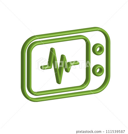 Illustration Vector graphic of heart pulse icon Illustration Vector graphic of heart pulse icon 111539587