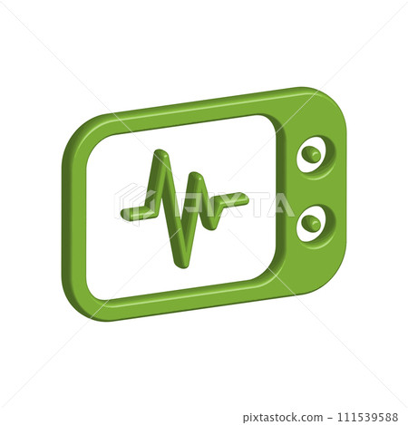 Illustration Vector graphic of heart pulse icon Illustration Vector graphic of heart pulse icon 111539588