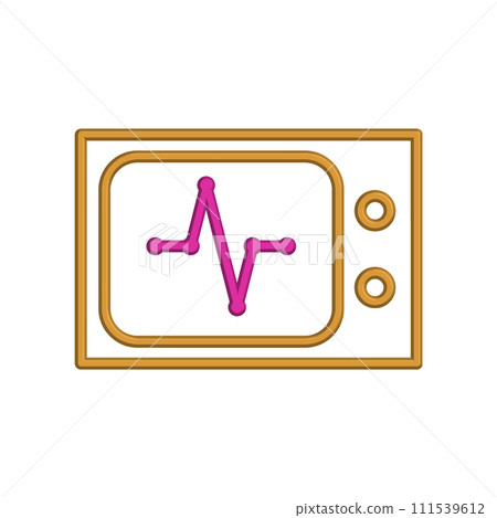Illustration Vector graphic of heart pulse icon Illustration Vector graphic of heart pulse icon 111539612