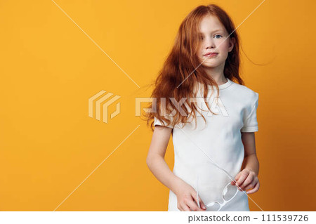 Children person face girl childhood female expression cute portrait background beauty little isolated kid young 111539726