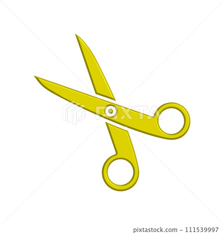 Illustration Vector graphic of scissor icon template 111539997
