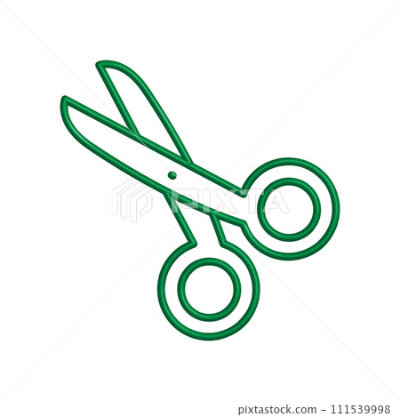 Illustration Vector graphic of scissor icon template Illustration Vector graphic of scissor icon template 111539998
