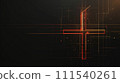 Abstract cross floating in cyberspace Abstract cross floating in cyberspace 111540261