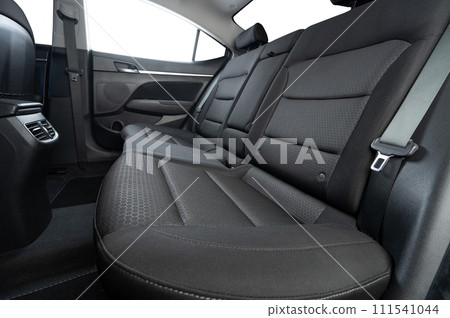 Clean car interior with black back sofa 111541044