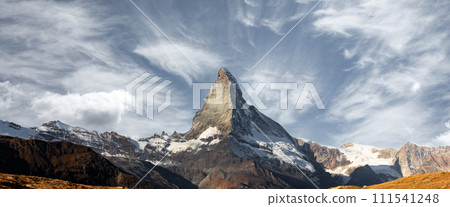 Gorgeous view of Matterhorn peak in Swiss Alps 111541248