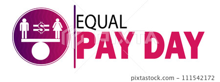 Equal Pay Day Vector Illustration Equal Pay Day Vector Illustration 111542172