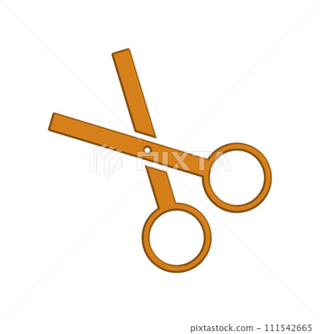 Illustration Vector graphic of scissor icon template Illustration Vector graphic of scissor icon template 111542665