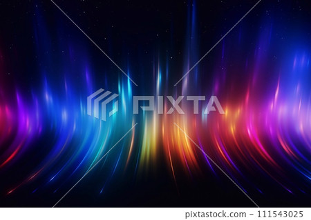 abstract background with blue and red rays on a dark background. 111543025