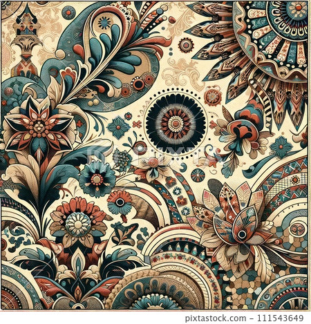 金色復古背景與紅玫瑰 111543649