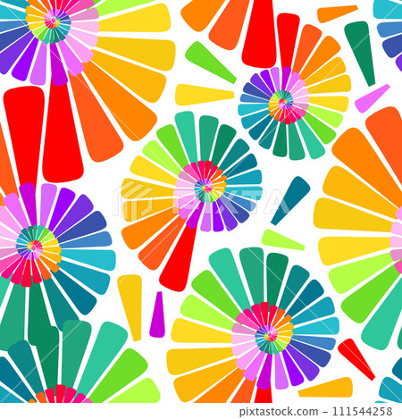 Rainbow snail seamless pattern. hand drawing. Not AI, Vector illustration Rainbow snail seamless pattern. hand drawing. Not AI, Vector illustration 111544258
