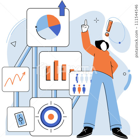 Business development. Vector illustration. Business Concept illustrations capture essence complex ideas and concepts Men and women contribute equally to business success and progress Diverse groups Business development. Vector illustration. Business Concept illustrations capture essence complex ideas and concepts Men and women contribute equally to business success and progress Diverse groups 111544546