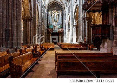 Interior of St. Peter's Cathedral, Geneva, Switzerland 111544953