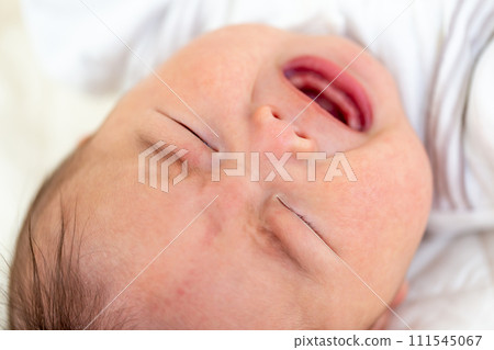 Crying 5 month old baby boy Crying 5 month old baby boy 111545067