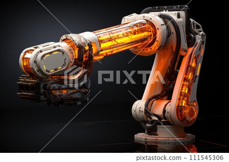 Robotic arm modern industrial technology. Generative AI 111545306