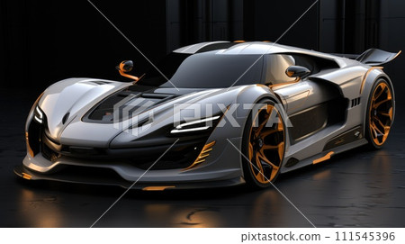 Concept new race car. Generative AI 111545396