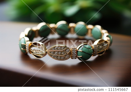 Luxurious gold ring. Generative AI 111545667