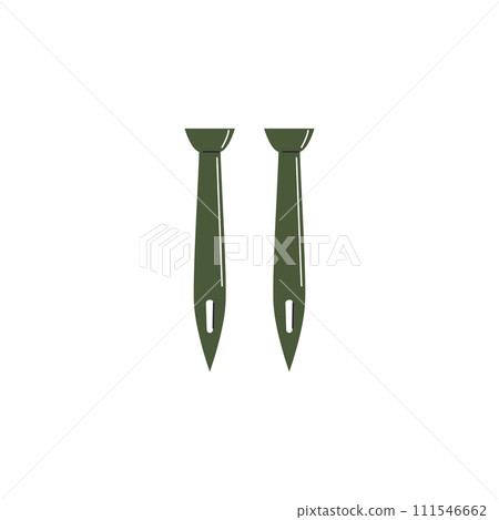 Falconry professional accoutrement, Mews or field jess with slit attach to swivel or to field leash, vector equipment 111546662