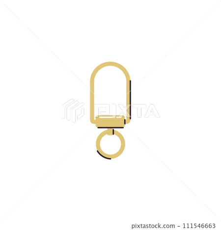 Swivel strap clip, swivel tool, carbine, vector equipment for falconry and training birds, bird hunting accoutrement 111546663