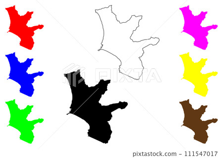 Lima Capital city (Republic of Peru) map vector illustration, scribble sketch Ciudad de Los Reyes map 111547017