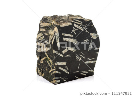 Macro stone Jasper mineral on white background 111547931