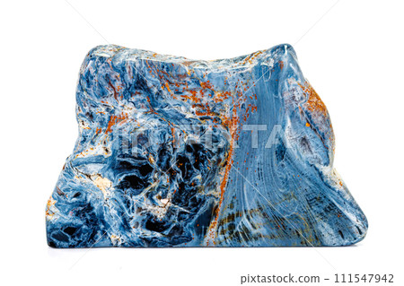 Macro stone Pietersite mineral on white background 111547942