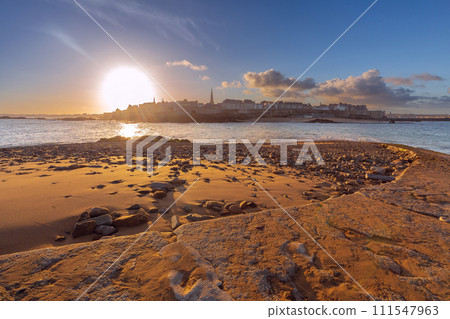 Medieval fortress Saint-Malo, Brittany, France Medieval fortress Saint-Malo, Brittany, France 111547963