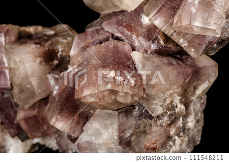 Macro stone Aragonite mineral on a black background Macro stone Aragonite mineral on a black background 111548211