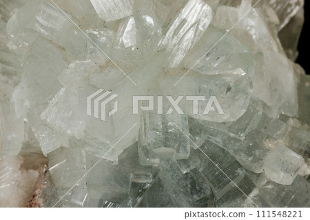 Macro stone Apophyllite mineral on black background Macro stone Apophyllite mineral on black background 111548221