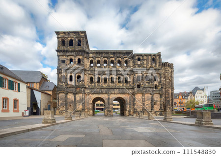 Porta Nigra roman gate in Trier, Germany 111548830