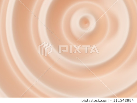 A hypnotic swirl of soft peach tones creating a soothing abstract pattern, perfect for meditative spaces, wellness branding, or tranquil design projects. Nude gradient backdrop. 3D render. 111548994