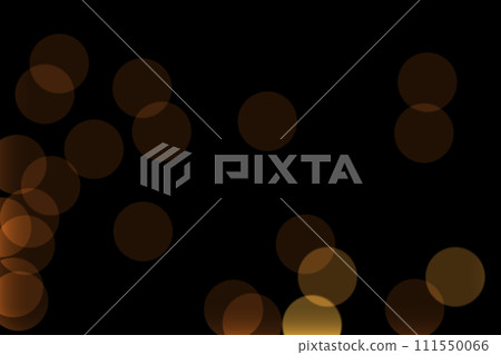 Defocused orange, yellow bokeh, round lamps of varying degrees of blur and transparency on a dark night background. Blank for artwork Defocused orange, yellow bokeh, round lamps of varying degrees of blur and transparency on a dark night background. Blank for artwork 111550066
