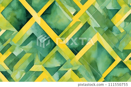 背景、壁紙、幾何、流行、綠色、黃色 111550755