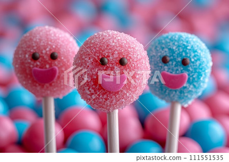 Lots of Colorful candies and Caramel sweets 111551535