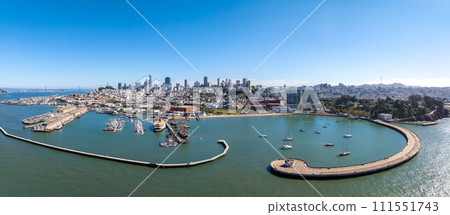 San Francisco Bay At San Francisco In California United States. Megalopolis Downtown Cityscape. Business Travel. San Francisco Bay At San Francisco In California United States. 111551743