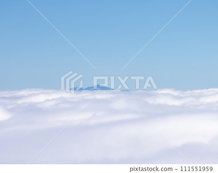 San Francisco hills over the clouds. Low cloud visibility. 111551959
