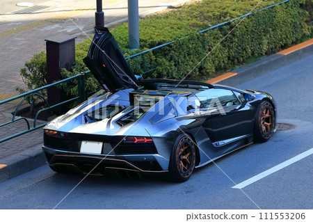Parked sports car image 111553206