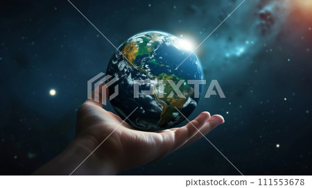 上帝之手創造了地球 111553678