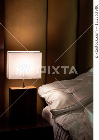 Cozy atmosphere In modern bedroom. 111553986