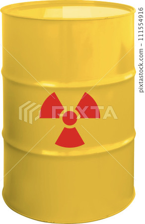 Drums of radioactive waste viewed from above Drums of radioactive waste viewed from above 111554916
