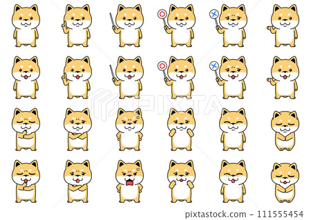 Shiba Inu character set 111555454