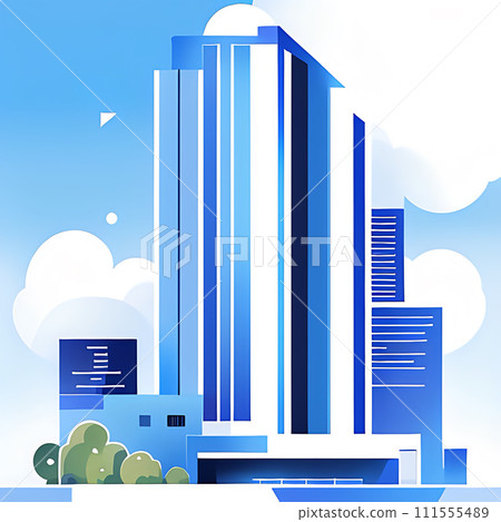 Scenery of building streets 111555489