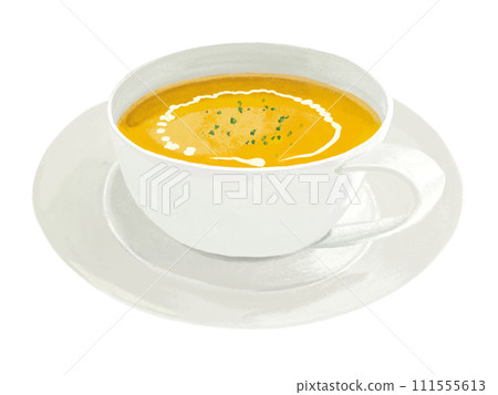 Pumpkin soup (with saucer) 111555613