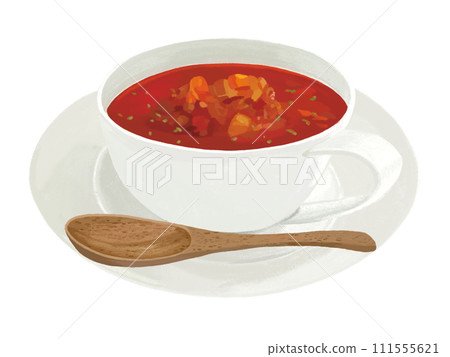 Minestrone (with spoon) 111555621