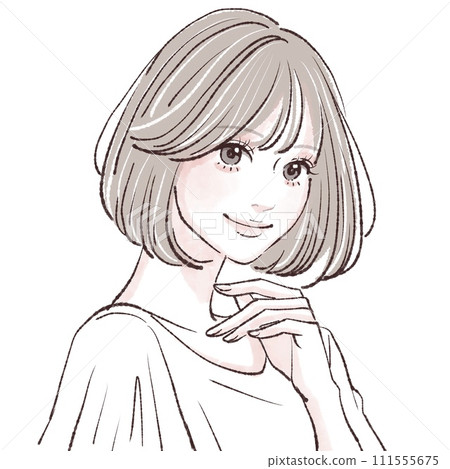 婦女和女孩插畫素材 婦女和女孩插畫素材 111555675