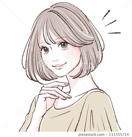 Illustration material of women and girls 111555714