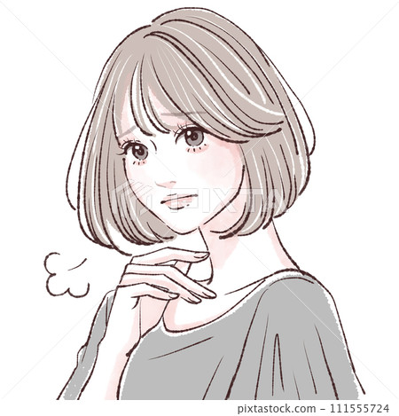 Illustration material of women and girls 111555724
