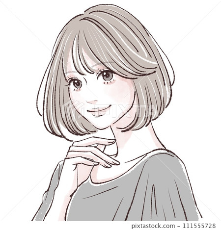 婦女和女孩插畫素材 111555728