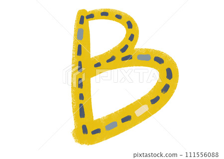 Handwritten illustration of cute letters Alphabet B Handwritten illustration of cute letters Alphabet B 111556088