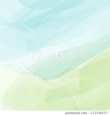 Watercolor abstract background texture of blurry spots in trendy soft blue and green.  111556577